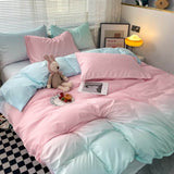 Triogift Cotton Candy Pastel Gradients Bedding Set