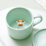 Triogift Adorable Animal Surprise Mug