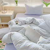 Triogift Cozy Striped Bedding Set