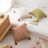 Triogift Adorable Embroidered Kids Room Pillow