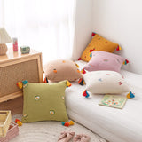 Triogift Adorable Embroidered Kids Room Pillow