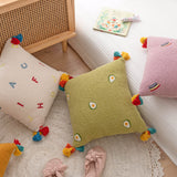 Triogift Adorable Embroidered Kids Room Pillow