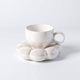 Triogift Chubby Floral Cup And Saucer Set