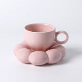 Triogift Chubby Floral Cup And Saucer Set