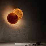 Triogift Creative Rotatable Moon Phase Wall Lamp