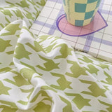 Triogift Dogtooth Check Korean Bedding Set 2.0