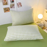 Triogift Dogtooth Check Korean Bedding Set 2.0