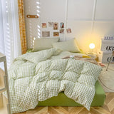 Triogift Dogtooth Check Korean Bedding Set 2.0