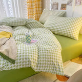 Triogift Dogtooth Check Korean Bedding Set 2.0