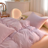 Triogift Dusty Pastel Shades Cotton Bedding Set