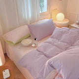 Triogift Dusty Pastel Shades Cotton Bedding Set