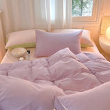 Triogift Dusty Pastel Shades Cotton Bedding Set