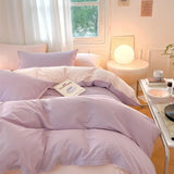 Triogift Dusty Pastel Shades Cotton Bedding Set