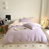 Triogift Dusty Pastel Shades Cotton Bedding Set