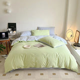 Triogift Dusty Pastel Shades Cotton Bedding Set