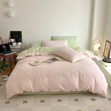 Triogift Dusty Pastel Shades Cotton Bedding Set