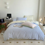 Triogift Dusty Pastel Shades Cotton Bedding Set