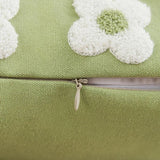 Triogift Embroidered Daisies Cushion Cover