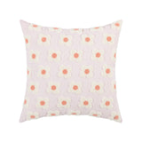 Triogift Embroidered Daisies Cushion Cover