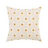 Triogift Embroidered Daisies Cushion Cover