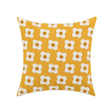 Triogift Embroidered Daisies Cushion Cover