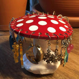 Triogift Mushroom Earring Holder