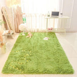 Triogift Green Grass Fluffy Carpet