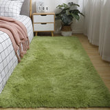 Triogift Green Grass Fluffy Carpet