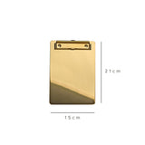 Triogift Elegance Stylish Golden Clip Boards