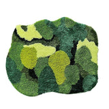 Triogift Green Moss Tufted Rug