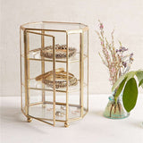 Triogift Vintage Jewelry Glass Storage Rack