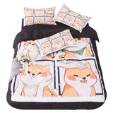 Triogift Kawaii Shiba Bedding Set