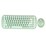 Triogift Kawaii Retro Keyboard + Mouse Set