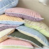 Triogift Pastel Lace Edge Bedding Set