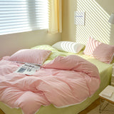 Triogift Pastel Lace Edge Bedding Set