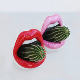 Triogift Creative Lips Flower Pot