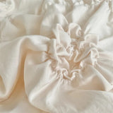 Triogift Ruffle Flower Duvet Cover Set