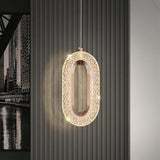 Triogift Luxurious Diamond Ring Gold Pendant Light