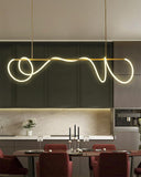 Triogift Luxury Modern Curvy LED Hose Pendant Light