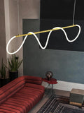 Triogift Luxury Modern Curvy LED Hose Pendant Light