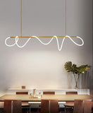 Triogift Luxury Modern Curvy LED Hose Pendant Light