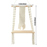 Triogift Macrame Wall Hanging Shelf