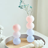 Triogift Pastel Glass Bubble Vase