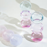 Triogift Pastel Glass Bubble Vase