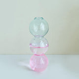 Triogift Pastel Glass Bubble Vase