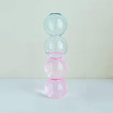 Triogift Pastel Glass Bubble Vase