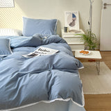 Triogift Pastel Lace Edge Bedding Set