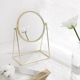 Triogift Elegance Gold Lace Round Mirror