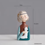 Triogift Angelic Girl Figurine Sculpture