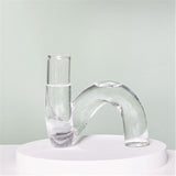 Triogift Color Glass Twisted Candlestick Holder